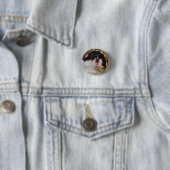 Niedliche Dreifarben-Guinea Schweinegitter Button (Beispiel)