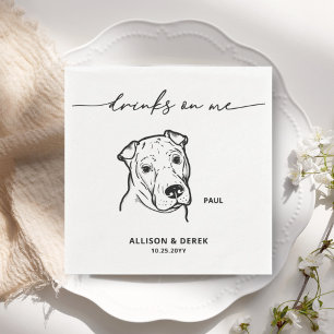 Niedliche Drinks auf einer Sketch-Hochzeit für mic Serviette