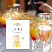 Niedliche Drinks Teddy Bärendusche Poster