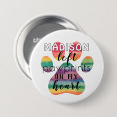 Niedliche Drucke auf der Rainbow Bridge Button (Vorne & Hinten)