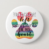 Niedliche Drucke auf der Rainbow Bridge Button (Vorderseite)