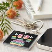 Niedliche Drucke auf der Rainbow Bridge Schlüsselanhänger (Vorderseite rechts)