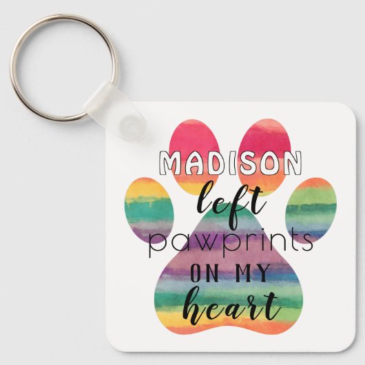 Niedliche Drucke auf der Rainbow Bridge Schlüsselanhänger (Vorderseite)