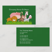 Niedliche Dschungel-Tiere Visitenkarte (Vorne/Hinten)