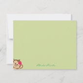 Niedliche Dschungelmondfeier Einladung (Rückseite)