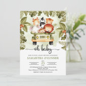 Niedliche Dschungelsafari Einladung (Stehend Vorderseite)