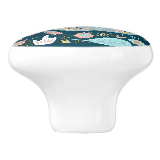 niedliche Dschungelschwulenliebhaber Keramikknauf (Seitenansicht)