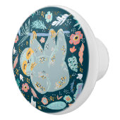 niedliche Dschungelschwulenliebhaber Keramikknauf (Rechts)