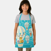 Niedliche Dschungeltiere, die in Heißluftballons f Schürze (Insitu)