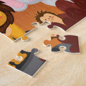 Niedliche Dschungeltiere Kinder Puzzle (Seite)