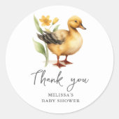 Niedliche Duck Baby Duck Danke, dass du Sticker be (Vorderseite)