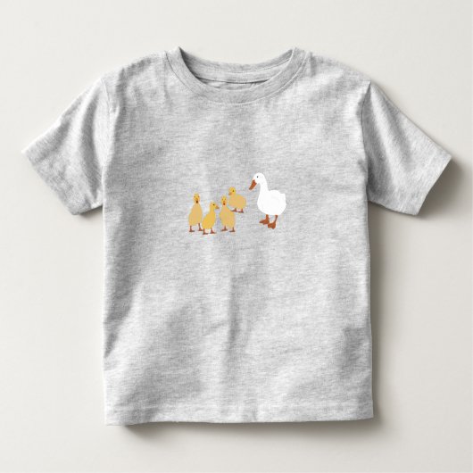 Niedliche Duck & Baby Ducklings Kleinkind T-shirt (Vorderseite)