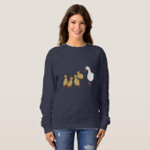 Niedliche Duck & Baby Ducklings Sweatshirt (Vorne ganz)