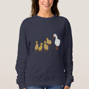 Niedliche Duck & Baby Ducklings Sweatshirt
