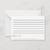 Niedliche Duck Babydusche aus Kautschuk Vielen Dan Mitteilungskarte (Rückseite)