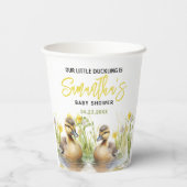 Niedliche Duck Babydusche Pappbecher (Rückseite)