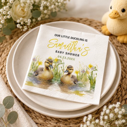 Niedliche Duck Babydusche Serviette
