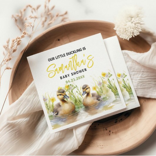 Niedliche Duck Babydusche Serviette
