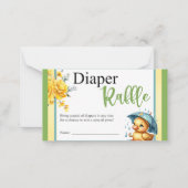 Niedliche Duck Babydusche Windelwaschkarte aus Kau Mitteilungskarte (Vorderseite)