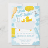 Niedliche Duck Ducky Babydusche Einladung (Vorderseite)