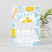 Niedliche Duck Ducky Babydusche Einladung (Stehend Vorderseite)