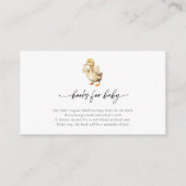 Niedliche Duckbücher für Babydusche Begleitkarte (Vorderseite)