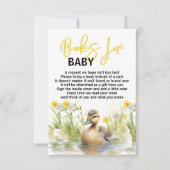 Niedliche Duckbücher für Babydusche Einladung (Vorderseite)