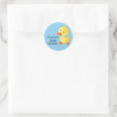 Niedliche Duckie Baby Duckie Runder Aufkleber (Tasche)