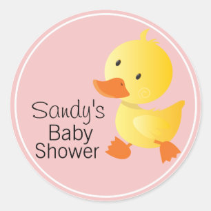 Niedliche Duckie Baby Duckie Runder Aufkleber