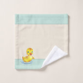 Niedliche Ducklings auf hellen Sand Beige Bath T Badhandtuch Set (Waschlappen)