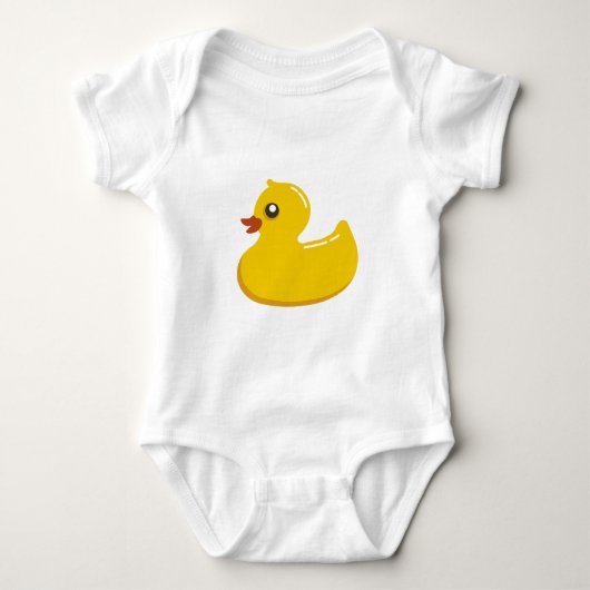 Niedliche Ducky/blaue Gummiblasen Baby Strampler (Vorderseite)