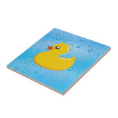 Niedliche Ducky/blaue Gummiblasen Fliese (Seite)