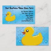 Niedliche Ducky/blaue Gummiblasen Visitenkarte (Vorne/Hinten)
