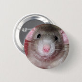Niedliche Dumbo Ratte Button (Vorne & Hinten)