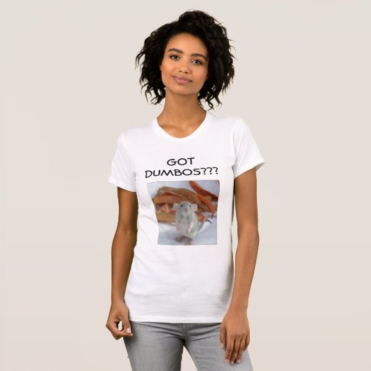 NIEDLICHE DUMBO RATTE GOT DUMBOS??? T-Shirt (Vorne ganz)