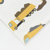 Niedliche Dump Trucks Bau-LKW Fleecedecke (Ecke)
