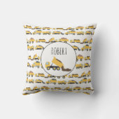 Niedliche Dump Trucks Bau-LKW Kissen (Rückseite)