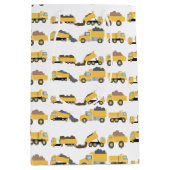Niedliche Dump Trucks Bau-LKW Mittlere Geschenktüte (Vorderseite)