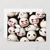 Niedliche Dumplings Postkarte (Vorne/Hinten)
