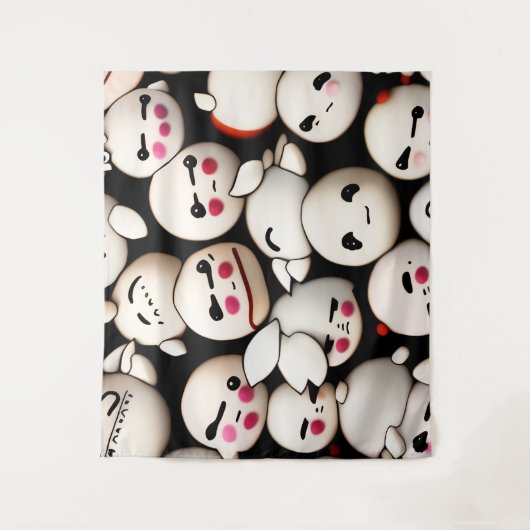 Niedliche Dumplings Wandteppich (Vorderseite)
