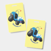 Niedliche Düne-Buggy des Cartoon Ausweis (Vorder- & Rückseite)