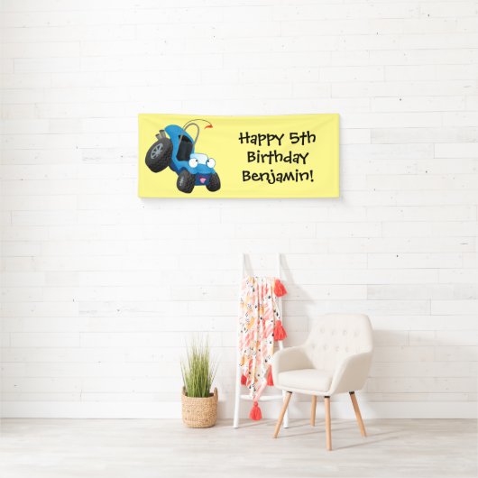 Niedliche Düne-Buggy des Cartoon Banner (Insitu)