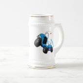Niedliche Düne-Buggy des Cartoon Bierglas (VorderseiteRechts)