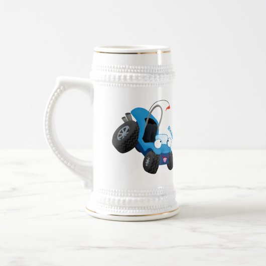 Niedliche Düne-Buggy des Cartoon Bierglas (Links)