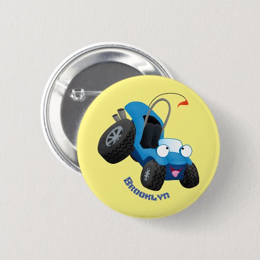 Niedliche Düne-Buggy des Cartoon Button (Vorne & Hinten)