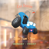 Niedliche Düne-Buggy des Cartoon Fensteraufkleber (Blatt 2)