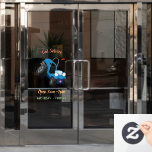 Niedliche Düne-Buggy des Cartoon Fensteraufkleber