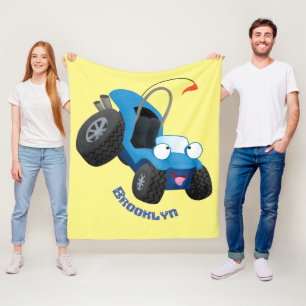Niedliche Düne-Buggy des Cartoon Fleecedecke