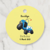 Niedliche Düne-Buggy des Cartoon Geschenkanhänger (Rückseite)