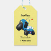 Niedliche Düne-Buggy des Cartoon Geschenkanhänger (Rückseite)